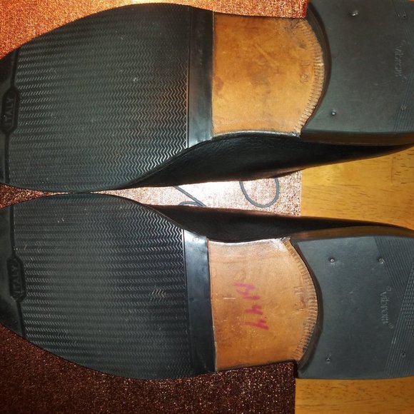 Vintage Gravati: Black Pebbled Leather. Split Toe Lace-Ups, Size: 13M. Re-Soled. - Picture 10 of 14